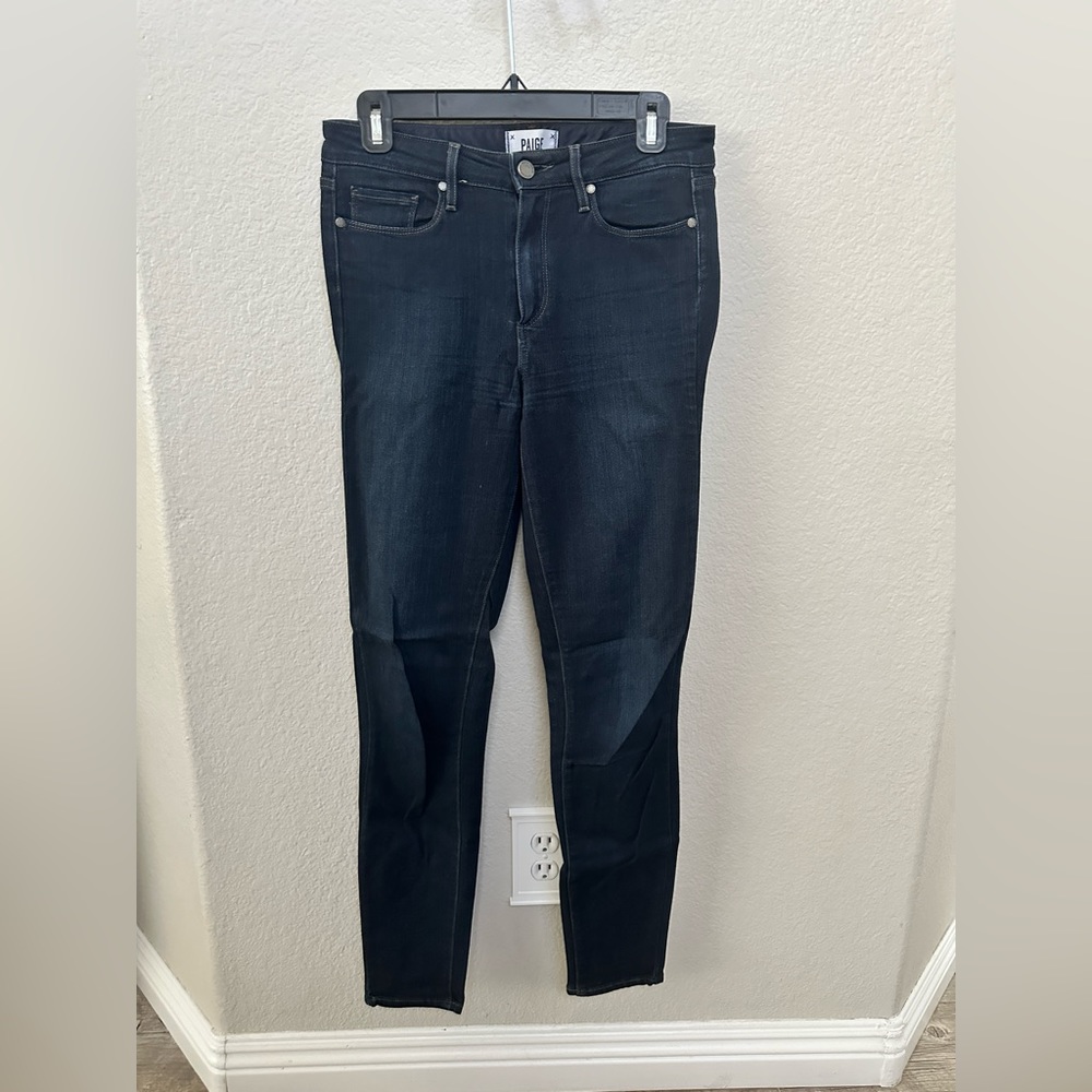 Dark blue Paige skinny mid/high waist 28